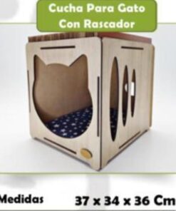 CUCHA PARA GATOS CON RASCADOR