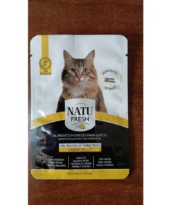 ALIMENTO HUMEDO PARA GATOS NATUFRESH POLLO X 85GRS