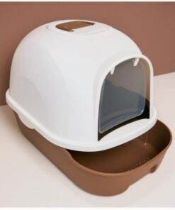 Litera para gatos con CON CAJON Y FILTRO MARRON  53cm x 41cm x 41cm